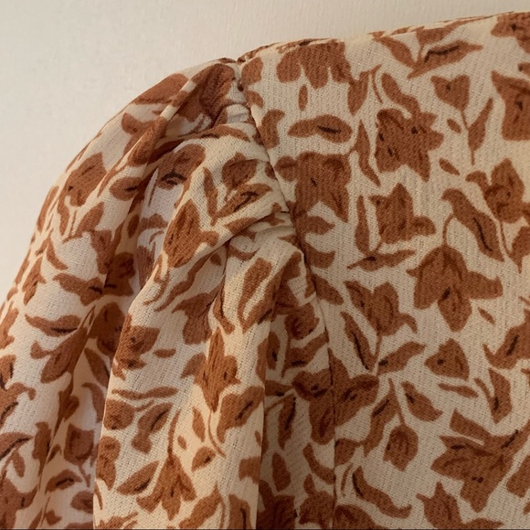 Asymmetrical Midi Dress Cream/Chai - Picture 8 of 8